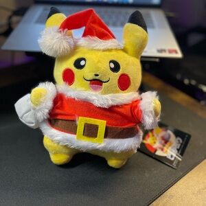 Santa Pikachu Plush Toy